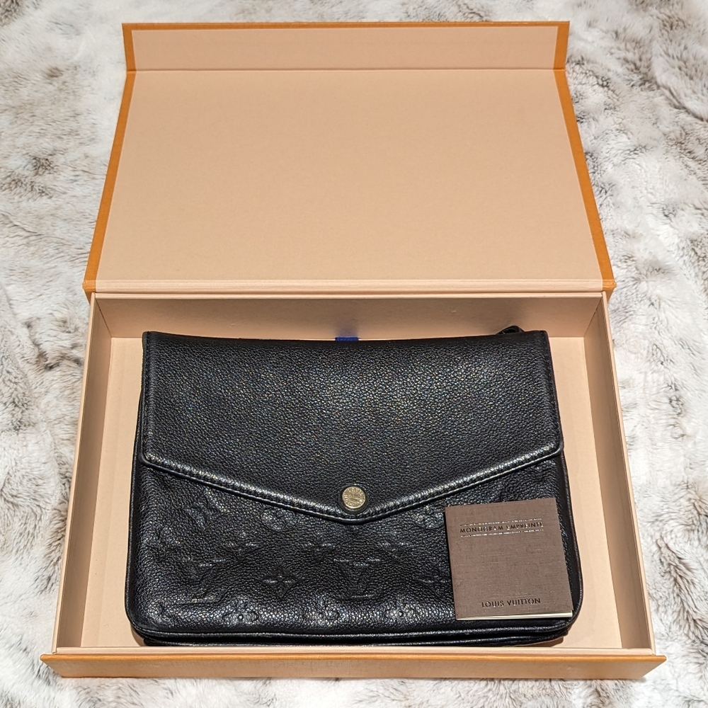 SOLD💥 Authentic!! Louis Vuitton Twice Empreinte cross body - box and dust bag - Picture 11 of 15